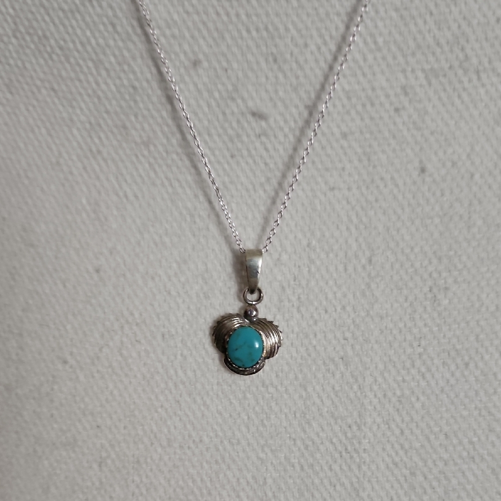 Sterling Silver Turquoise Necklace